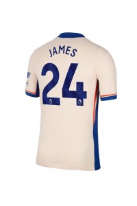 Chelsea Reece James #24 Jalkapallovaatteet Vieraspaita 2024-25 Lyhythihainen